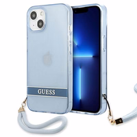Guess GUHCP13SHTSGSB iPhone 13 mini 5,4 "sinine / sinine hardcase Translucent Stap