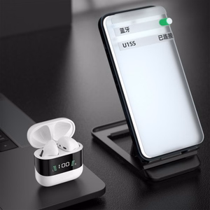 Bluetooth vabakäeseade Dudao U15S Valge (LED-ekraaniga)