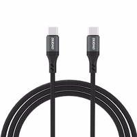 Dudao L3CC USB-C - USB-C 60W 2m Braided Kaabel - must