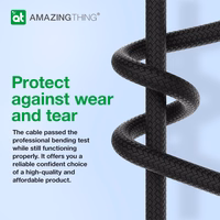 Amazing Thing Kaabel Tough Pro CLC120MTOBK - Type C to Lightning - PD 30W 3,2A 1,2 metres must