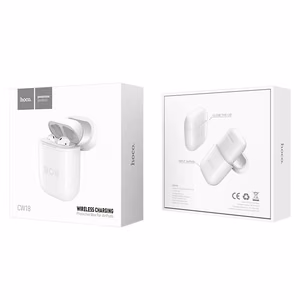 Ümbris (juhtmevaba laadimine) Hoco CW18 Airpods valge