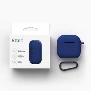 Etteri силиконовый чехол для AirPods 4 темно-синий