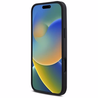 Karl Lagerfeld HC 3D Rubber Elongated Glitter iPhone 16 Pro Ümbris - must