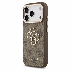 GUESS ümbris jaoks IPHONE 17 Pro GUHCP17L4GMGCBR (PU W/ Big 4G Classic Logo) kuldne brown