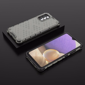 Samsung Galaxy A03s (166.5) musta Honeycomb korpus soomustatud kate geelraamiga Samsung Galaxy A03s (166.5)