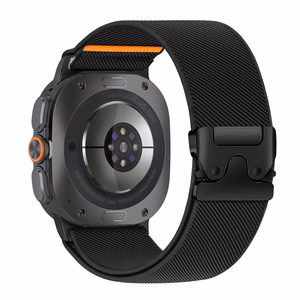 Tech-Protect Nylon Clasp rihm mudelile Samsung Galaxy Watch Ultra 47 mm – must