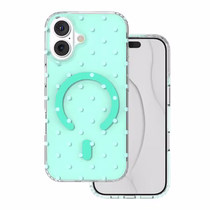 Bubble Dots Mag чехол для iphone 17 6,3'', зеленый