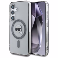 Ümbris Karl Lagerfeld Button Karl Head Printed Logo MagSafe Samsung Galaxy S25 must