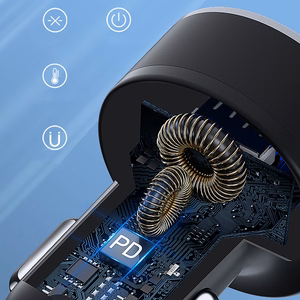 Wozinsky WDCCB Car Laadija with Display 50W 2xUSB-C / 2xUSB-A - must