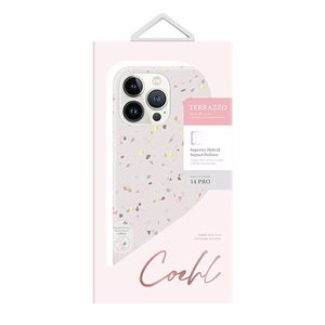 Uniq Coehl Terrazzo ümbris jaoks iPhone 14 Pro - sand