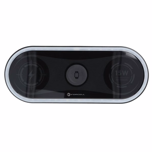 Juhtmevaba laadija Forcell F-Energy Ellipse 3w1 Qi QC 15W compatible with Apple + kaabel USB C do USB A must