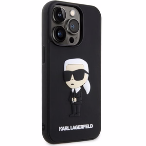 Karl Lagerfeld KLHCP14L3DRKINK iPhone 14 Pro 6.1" must/must hardcase Rubber Ikonik 3D