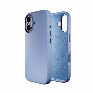 Pure Icon Mag Pro Liquid Silicone Ümbris jaoks iPhone 17, MagSafe Compatible, with Camera Protection and Aluminum Buttons - Sinine