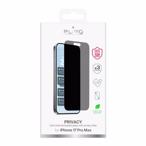 Puro Privaatsus Karastatud klaas jaoks iPhone 17 Pro Max