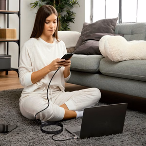 Tech-Protect UltraBoost Evo USB-C / USB-C PD kaabel 100W 5A 1m - titanium