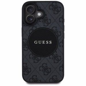 Guess 4G Circle Classic Logo MagSafe ümbris jaoks iPhone 16 - must