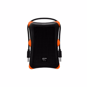 Silicon Power Armor A30 HDD/SSD korpus must, oranž