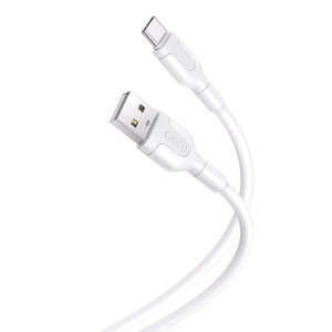 XO kaabel NB212 USB - USB-C 1,0 m 2,1A, valge