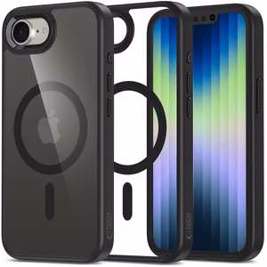 Tech-Protect MagMat MagSafe iPhone 16e Ümbris - must-läbipaistev