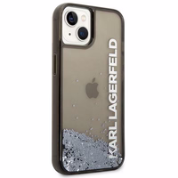 Karl Lagerfeld Liquid Glitter Elong ümbris jaoks iPhone 14 Plus - must