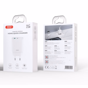 XO wall laadija CE29 PD 20W 1x USB-C 1x USB valge