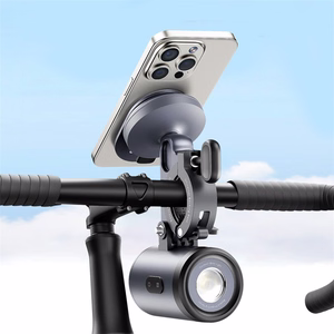 Baseus PrimeTrip 2-in-1 jalgratta kinnitus, telefonitugi + taskulamp (must)