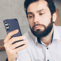 Thunder Ümbris jaoks Samsung Galaxy S24 FE silicone armor cover - sinine