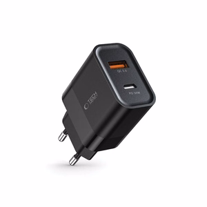 Tech-Protect C30W Laadija USB-C PD 30W / USB-A QC 3.0 - must