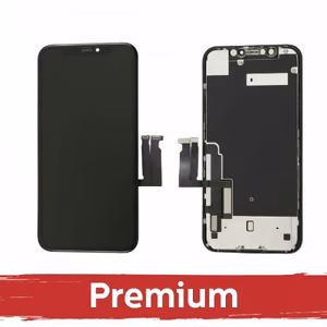 LCD Ekraan Ühildub iPhone XR Must (INCELL koos metal plate / Premium)