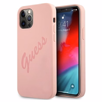 Guess GUHCP12LLSVSPI iPhone 12 Pro Max 6.7" roosa/roosa kõvakott Script Vintage