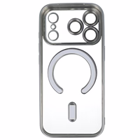 metallik MagSafe Ümbris jaoks Iphone 17 Pro Max hõbedane