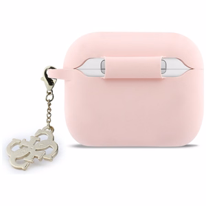 Guess Silikoon 4G Charm Ümbris for AirPods Pro 3 roosa
