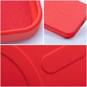 SILICONE MAG ÜMBRIS compatible with MagSafe jaoks IPHONE 14 punane