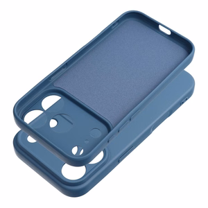 Silikoonist Ring ümbris mudelile iPhone 17 Pro Max / 18 Pro Max – tumesinine