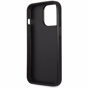 Guess GUHCP14LPSATLG iPhone 14 Pro 6.1 "hõbedane / hõbedane hardcase SaffianoTriangle Logo