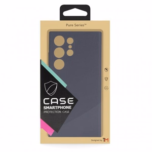 Phone Case "TM Pure Silicone" for Samsung A346 A34 5G / Charcoal Gray / (Blister)