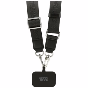 Karl Lagerfeld Big Strap Karl Metal Logo MagSafe Ümbris jaoks iPhone 17 Pro - must