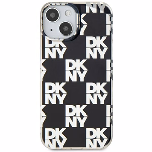 DKNY IML Checkered Mono Pattern ümbris jaoks iPhone 15 Plus / 14 Plus - must