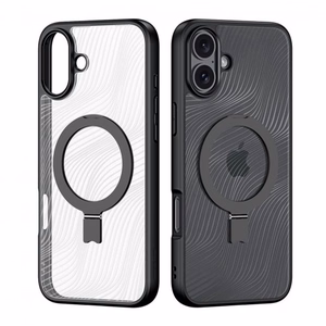 Telefoni ümbris Dux Ducis Aimo Mag Stand Apple iPhone 16 Plus must