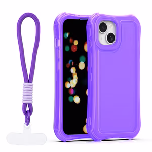 Safepop чехол с ремешком для iPhone 14 6,1" фиолетовый