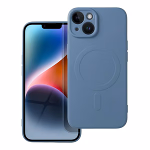 SILICONE MAG ÜMBRIS compatible with MagSafe jaoks IPHONE 14 sinine