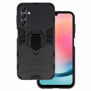 Ring Armor Ümbris jaoks Samsung Galaxy A24 4G Must