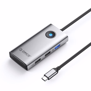 Orico PW11-5P USB-C jaotur dokkimisjaam 1x USB-A 3.0 + 2x USB-A 2.0 + 1x USB-C PD + 1x HDMI - hall