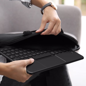AmazingThing Minimal Case Keylite Combo klaviatuuriümbris iPad 11" 2025 jaoks - must