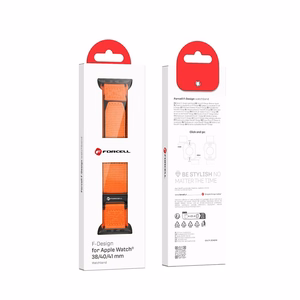 Strap to Apple Watch Forcell F-Design FA05 nylon hook-and-loop 38 / 40 / 41 mm orange