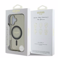 Guess IML Rhinestones MagSafe iPhone 16 Plus Ümbris - Must