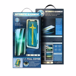 5D Full Glue Karastatud klaas jaoks iPhone 12 Pro Max must + applicator