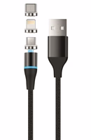 Setty magnetkaabel DT 3in1 2,5A 1,0 m KBM-01 must JO