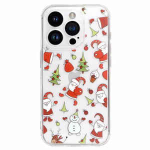 TEL PROTECT Christmas Clear Ümbris jaoks Iphone 15 Pro Max Design 1