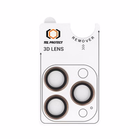 Tempered glass Tel Protect 3D Lens on camera jaoks Iphone 15 Pro/15 Pro Max titanium (lens 3 pieces)